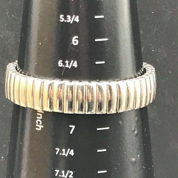 Vintage Via Accenti Ladies White Dial Flex Band Rectangle Quartz Watch - Picture 4 of 6